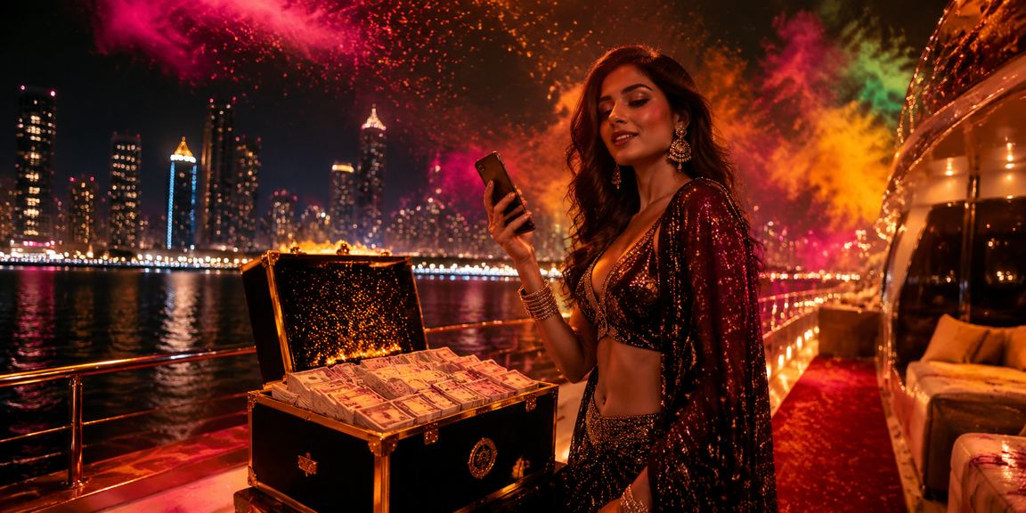 Mobile Casino Play during Holi Festival in Bandra, Mumbai
